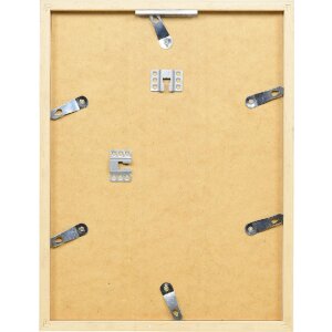 Ефектна дерев’яна рамка профіль 58 срібло 25х60 см з чистим склом