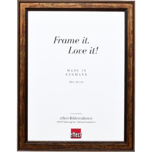 Effect Holzbilderrahmen Profil 64 braun 62x93 cm Klarglas