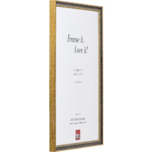 Фоторамка з дерев’яним профілем 66, чорна, 10x15 см, з чистим склом