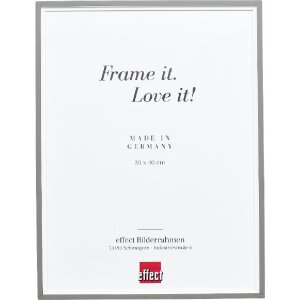 Effect Holzbilderrahmen Profil 69 grau 30x40 cm Klarglas