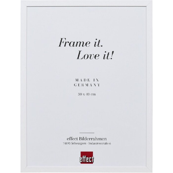 Фоторамка з дерева, профіль 2330, біла, 13x18 см, з чистим склом