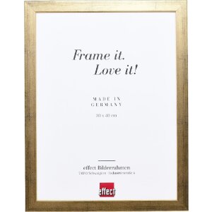 Effect Holzrahmen Profil Top Pro gold 13x13 cm Klarglas