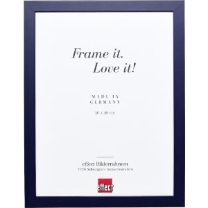 Effect Holzrahmen Profil Top Pro blau 40x50 cm mit Klarglas