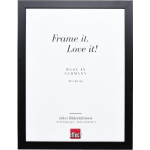 Effect Holzrahmen Profil Top Pro schwarz 40x60 cm Klarglas
