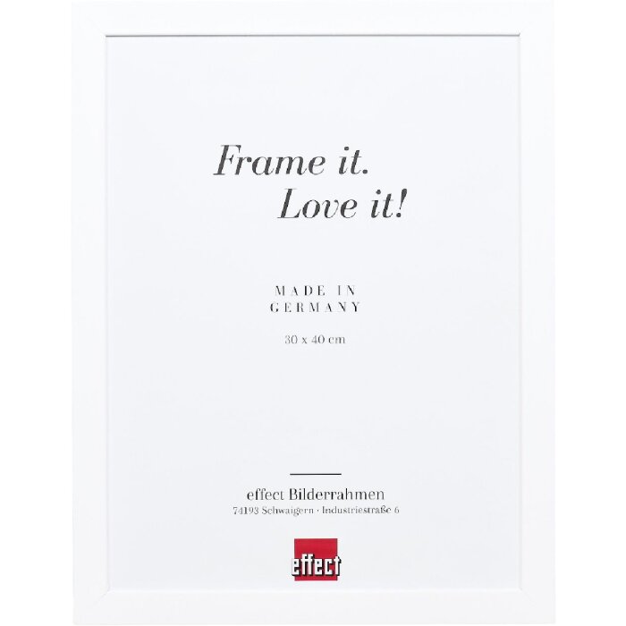 Ефектний дерев’яний рамка Profil Top Pro білий 60x90 см з прозорим склом