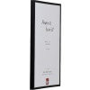 Effect Aluminium-Bilderrahmen A1 Brandschutzrahmen schwarz 25x80 cm mit Klarglas
