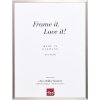Ефектний алюмінієвий фоторамка A1, протипожежна, сірого грубо шліфованого відтінку, 40x50 см, з чистим склом