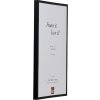 Effect Aluminium-Bilderrahmen A1 Brandschutz-Rahmen schwarz 45x80 cm Klarglas
