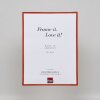 Эффектная пластиковая рама Арт красный 25x80 см антибликовое стекло