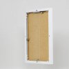 Эффектная алюминиевая фоторамка Quadro 25x35 см с белым антибликовым стеклом и задней панелью из МДФ