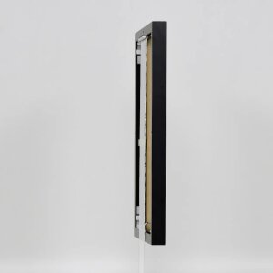 Эффектная алюминиевая фоторамка Quadro 25x35 см черное антибликовое стекло
