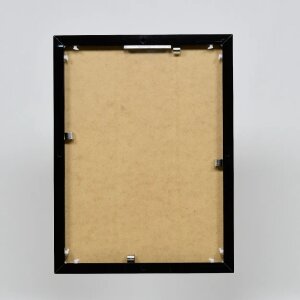 Эффектная алюминиевая фоторамка Quadro 25x35 см черное глянцевое антибликовое стекло