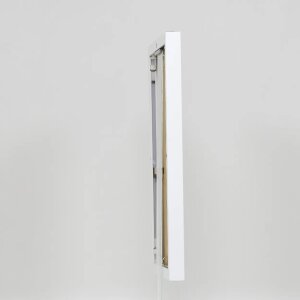 Эффектная алюминиевая фоторамка Quadro 25x60 см белое антибликовое стекло