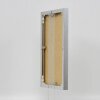 Эффектная алюминиевая фоторамка Quadro 25x60 см серебристое глянцевое антибликовое стекло