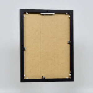 Эффектная алюминиевая фоторамка Quadro 40x50 см черное антибликовое стекло