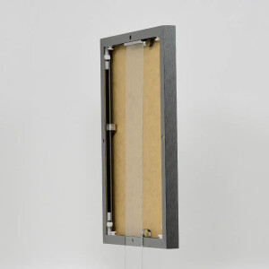 Эффектная алюминиевая фоторамка Quadro 40x50 см античное серебро антибликовое стекло МДФ
