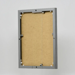 Эффектная алюминиевая фоторамка Quadro 40x50 см античное серебро антибликовое стекло МДФ