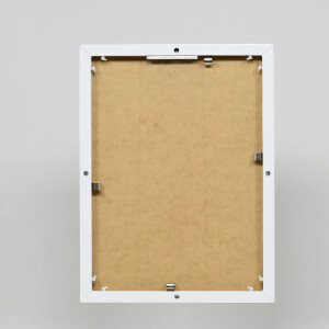 Эффектная алюминиевая фоторамка Quadro 70x100 см белое антибликовое стекло