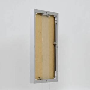 Эффектная алюминиевая фоторамка Quadro 30 5x91 5 см серебристое антибликовое стекло