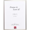 Алюмінієва рама «Ефект» серії 2, антиблискове скло, сірий глянцевий, 50x65 см
