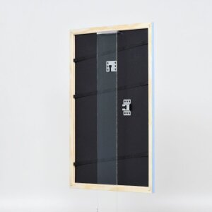 Эффектная деревянная рамка профиль 32 синий 18x27 см антибликовое стекло