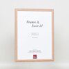 Эффектная деревянная рамка профиль 32 светло-коричневый 21x28 см антибликовое стекло