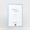 Эффектная деревянная рамка профиль 32 синий 25x35 см антибликовое стекло