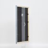 Эффектная деревянная рама профиль 32 серо-голубой 25x80 см антибликовое стекло