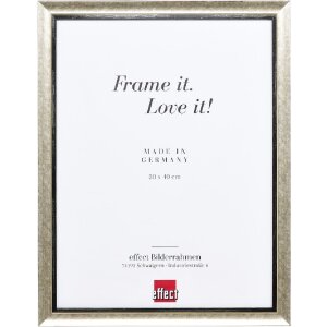 Effect Holz-Bilderrahmen Profil 40 Silber 7x10 cm...