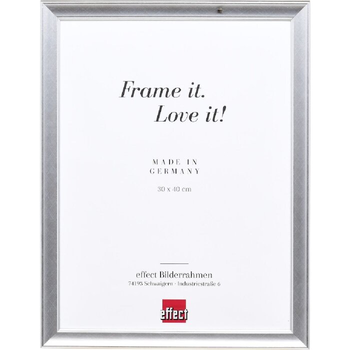 Лісовий рамка з дерев’яного профілю 41, сріблястий, 21x29,7 см, антиблискове скло