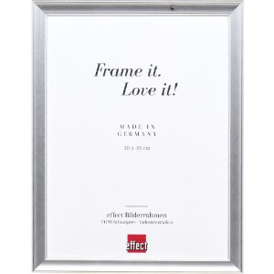 Effect Holz-Bilderrahmen Profil 41 Silber 30x40 cm...