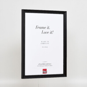 Чорна деревяна рамка профіль 48, антибликове скло, 21x29,7 см