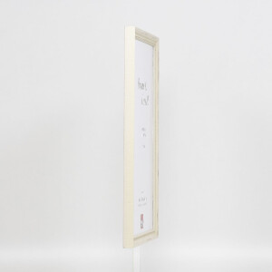 Фоторамка з натурального дерева, профіль 48, біла, 25x35 см, з антибликовим склом