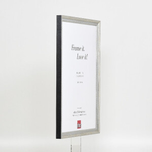 Фото рамка з дерева профіль 48 сріблястий 30x30 см з антибликовим склом