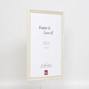 Дерев’яна рамка профіль 48 білий 30x45 см з антиблинним склом