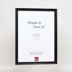 Лісовий рамка профіль 48 чорний 45x60 см з антиблисковим склом