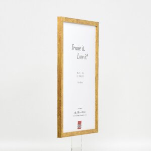 Масивна дерев’яна рамка 30x30 см, антик-золото, профіль 51, з антиблисковим склом