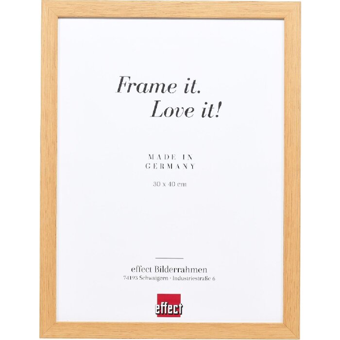 Деревяний рамка Profil 54 Дуб 50x70 см з антибликовим склом