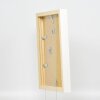 Эффектная деревянная фоторамка профиль 55 белый 21x28 см антибликовое стекло