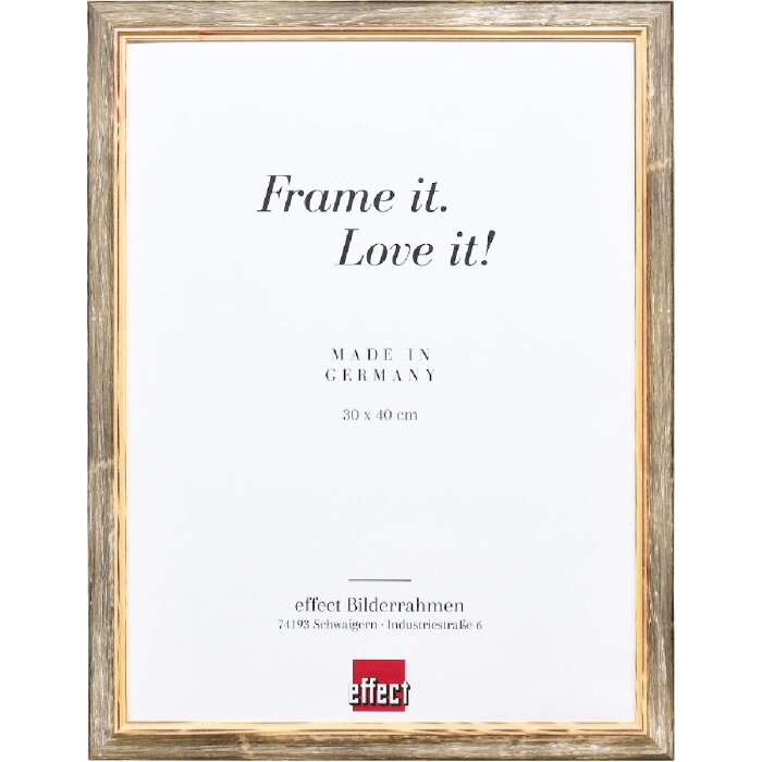 effect Holzrahmen Profil 67 braun 21x28 cm mit Antireflexglas