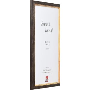 effect Holzrahmen Profil 67 dunkelbraun 25x70 cm mit Antireflexglas