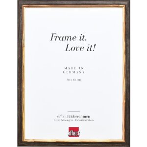 effect Holz Bilderrahmen Profil 67 Dunkelbraun 40x40 cm...
