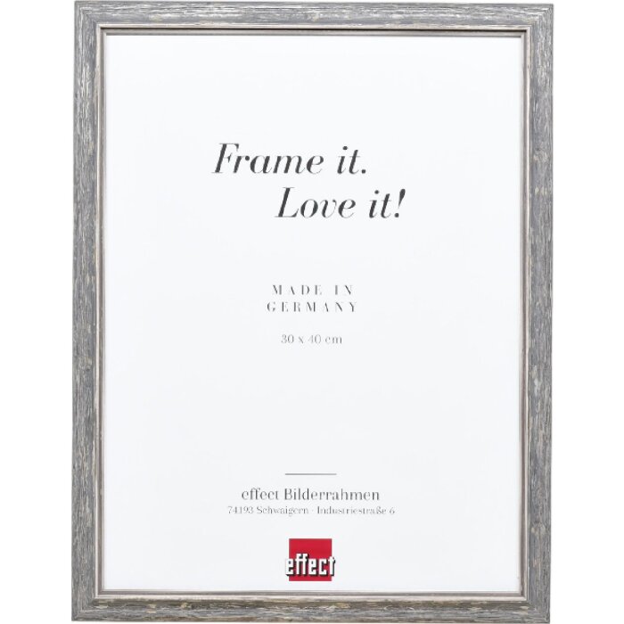 Effect Holzrahmen Profil 67 Schwarz 50x65 cm mit Antireflexglas