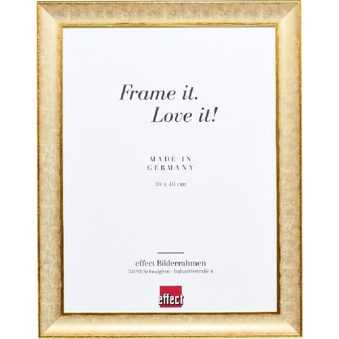 Effect Holzrahmen Profil 68 elfenbein 25x30 cm mit Antireflexglas