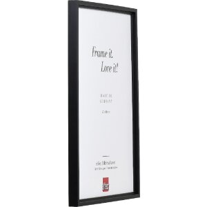 effect Holz-Bilderrahmen Profil 69 Schwarz 15x20 cm Antireflexglas