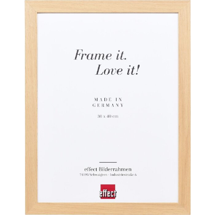 Effect Holzrahmen Profil 71 Eiche 18x24 cm Antireflexglas