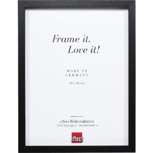 Effect Holz-Bilderrahmen Profil 74 schwarz 50x65 cm...