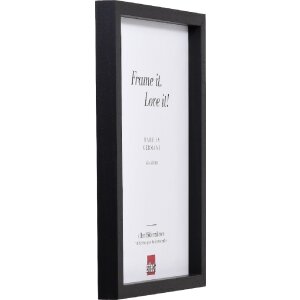 Effect Holz-Bilderrahmen Profil 74 schwarz 50x65 cm Antireflexglas