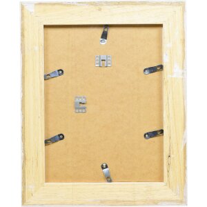 effect Holzbilderrahmen Profil 80 Weiß 60x60 cm mit Antireflexglas 0801-6060-05