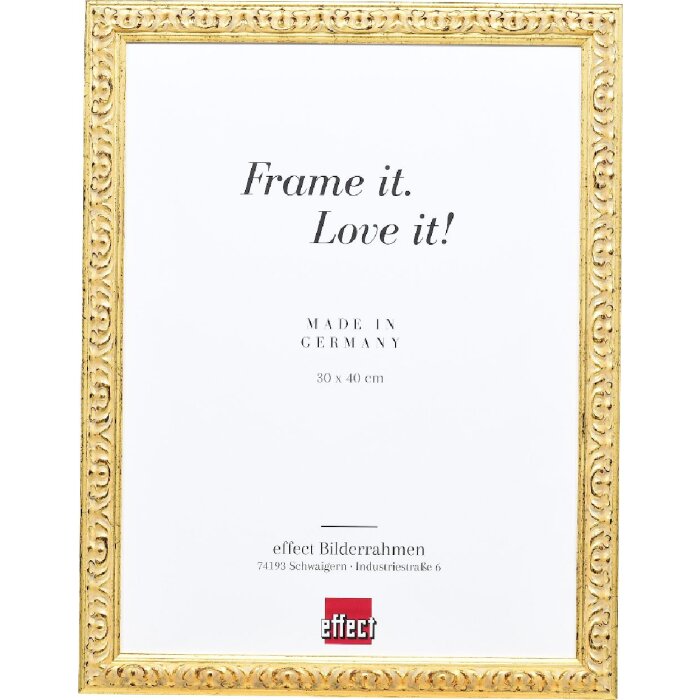 Effect Holzbilderrahmen Profil 86 Barock 13x13 cm gold